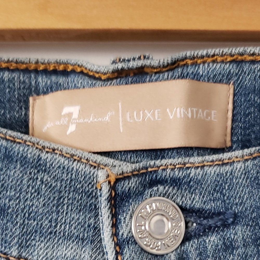 NWT 7 For All Mankind Mid Rise Ankle Skinny in Sloan Vintage - Picture 8 of 9